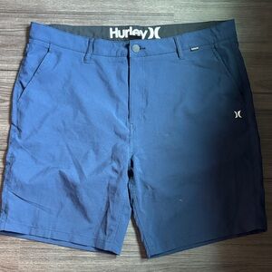 Hurley Men's Navy Flat Front Shorts